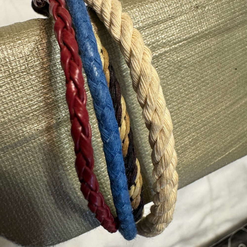 Leather and rope bracelet.  new without tags from Türkiye for men or women